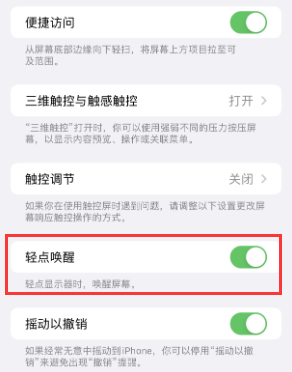 南沙苹果授权维修站分享iPhone轻点无法唤醒怎么办 