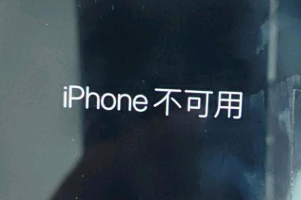 南沙苹果服务网点分享锁屏界面显示“iPhone 不可用”如何解决 