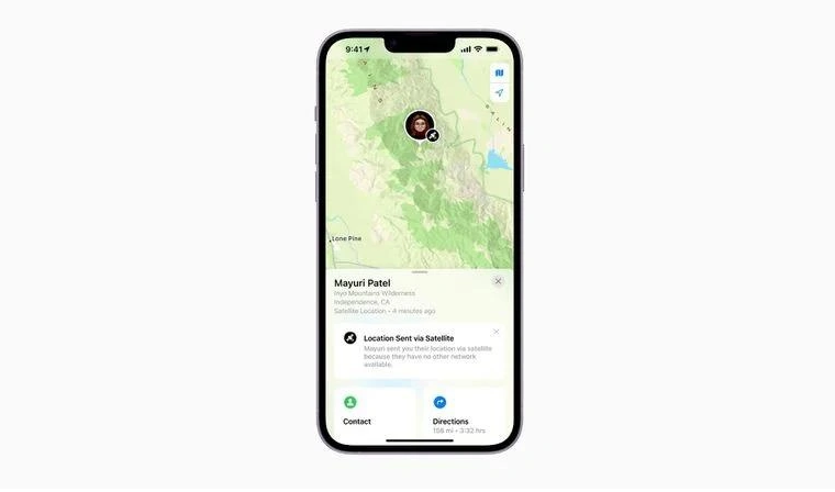 南沙苹果14维修分享iPhone14系列中 FindMy功能通过卫星分享位置方法教程 