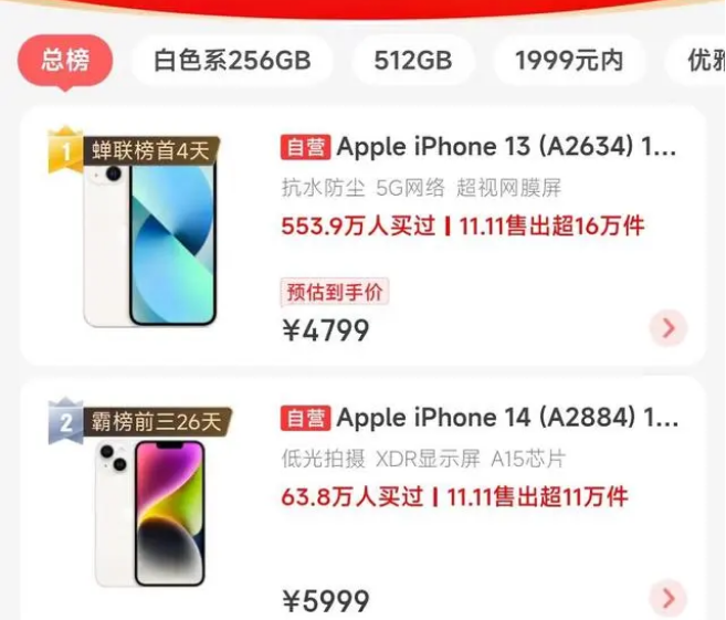 南沙苹果14维修分享iPhone14配置不如同价位的安卓还能大卖 
