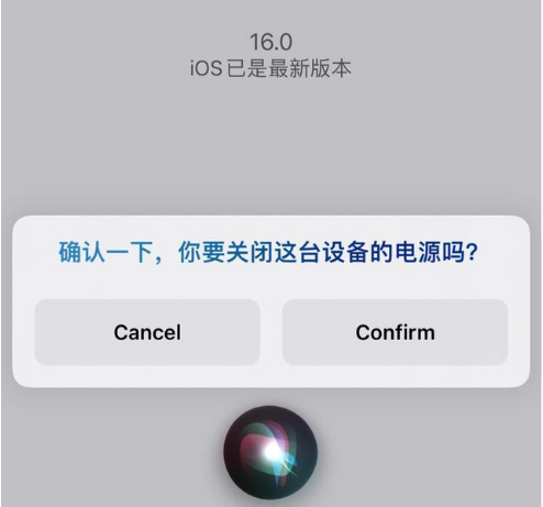 南沙苹果手机维修分享iOS 16 Beta5为什么要取消Siri语音关机功能 