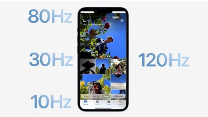南沙苹果14维修分享iPhone 14有高刷吗 